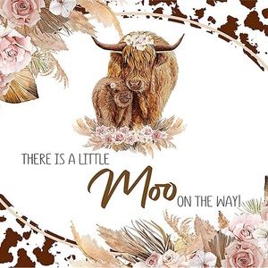 Highland Cow Baby Shower backdrop!